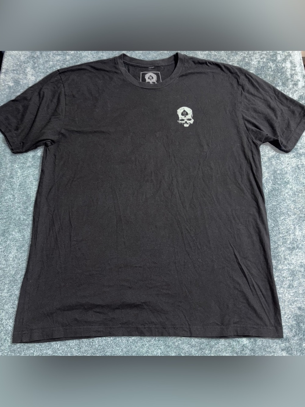 Zero Foxtrot “Carve Your Path” Skull Graphic Tee in Black Size XL